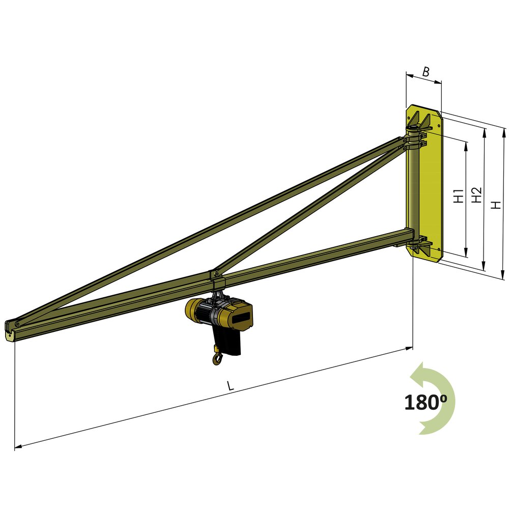 Wall Mounted Jib Crane Type VK-C