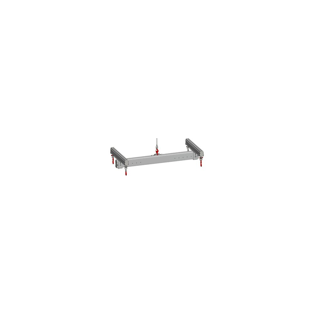 Lightweight adjustable aluminum H-bar spreader beam for load positioning H-bar Aluminium Adjustable Spreader Beams PALHR ALU