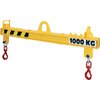 Adjustable spreader beam with movable hooks for flexible lifting Adjustable spreader beams PALR