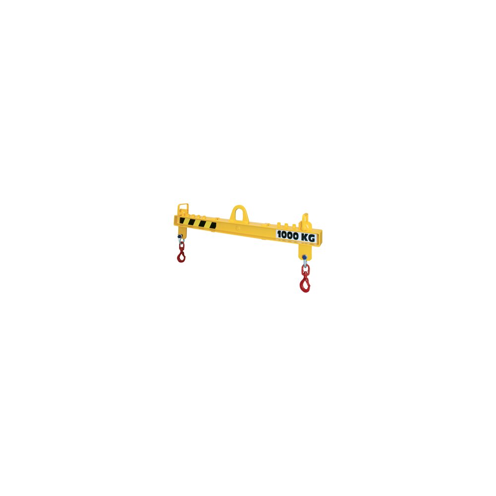 Adjustable spreader beam with movable hooks for flexible lifting Adjustable Spreader Beams PALR