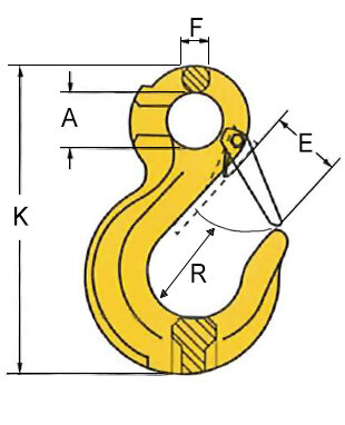 Grade 80 Eye Sling Hook SALK6 blueprint