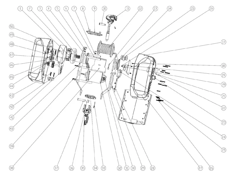 Portable 24V electric wire hoist VANOS450A