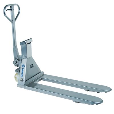 Stainless steel pallet truck with scale 2000 kg