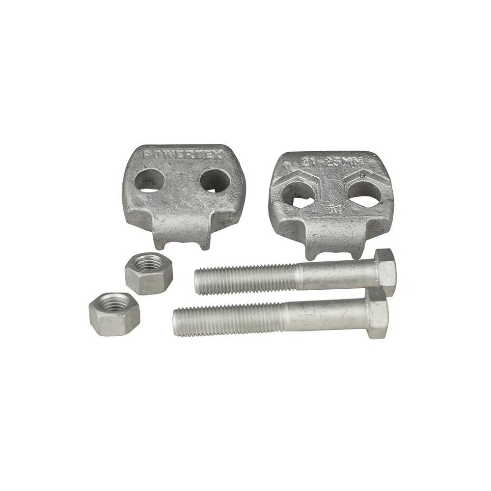 The POWERTEX wire lock set consists of these parts