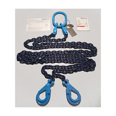 Complete Grade 10/100 Powertex chain sling with Yoke components.