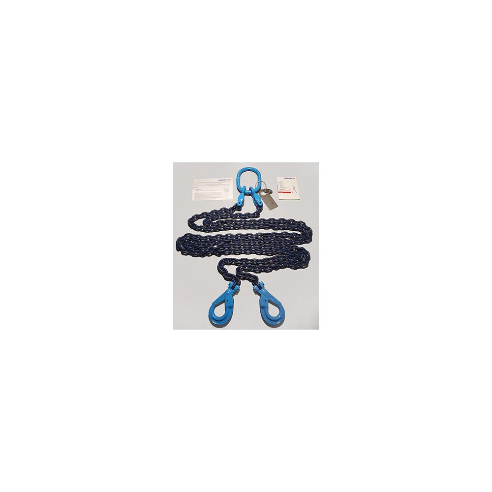 Complete Grade 10/100 Powertex chain sling with Yoke components.