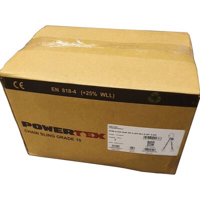 Powertex chain sling is delivered complete in boxes, ready to be used.