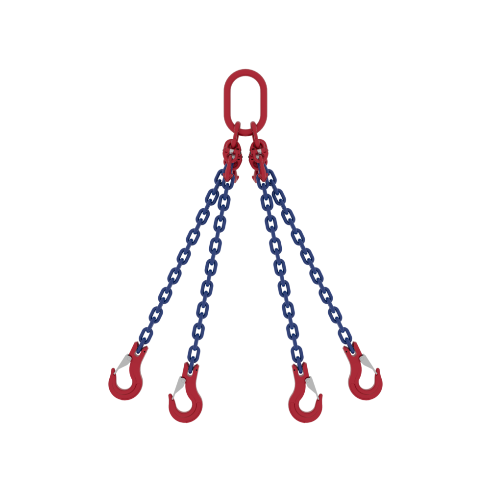 Chain Sling Powertex 4-leg with Latch Hooks, Grade 10