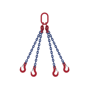 Four leg chain sling with SHC latch hooks