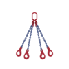 Four leg chain sling with SLC safety hooks