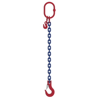 One leg chain sling with SHC latch hook