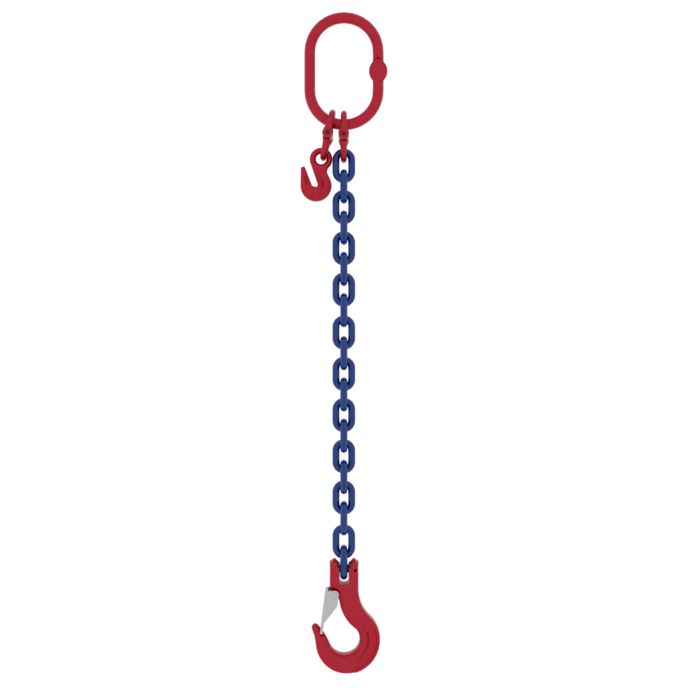 Chain Sling Powertex 1-leg with Latch Hook, Grade 10