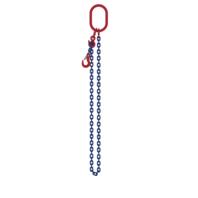Powertex One-Leg Chain Sling with Latch Hook for Heavy Lifting