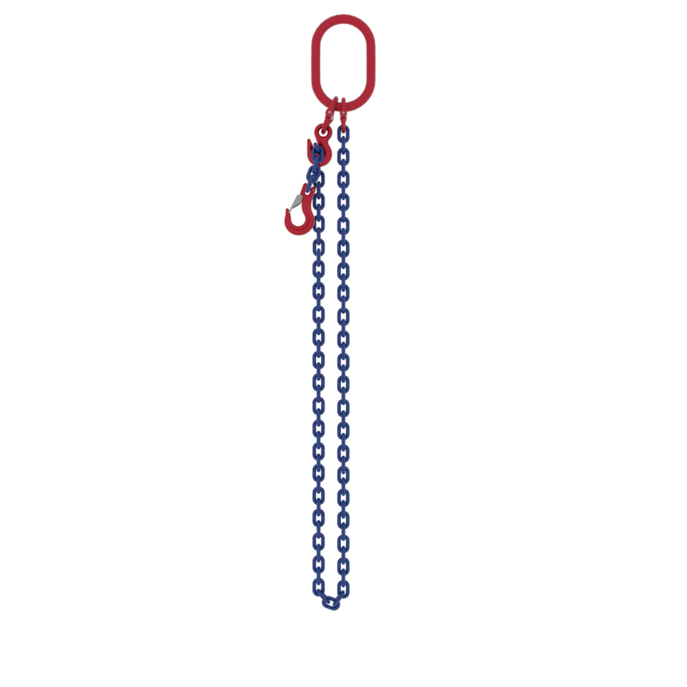 Powertex One-Leg Chain Sling with Latch Hook for Heavy Lifting
