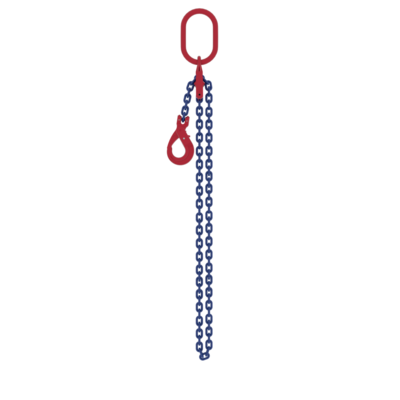 Powertex One-Leg Chain Sling with Safety Hook for Heavy Lifting