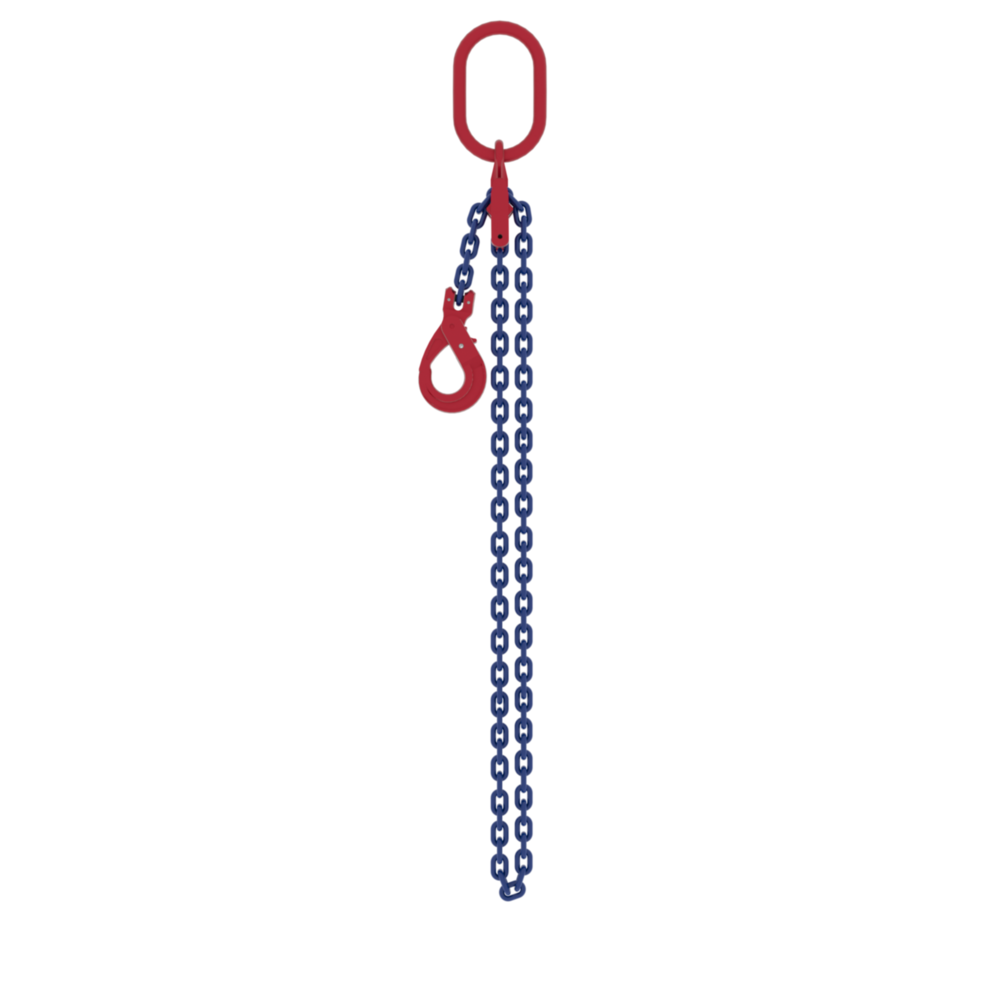 Powertex One-Leg Chain Sling with Safety Hook for Heavy Lifting