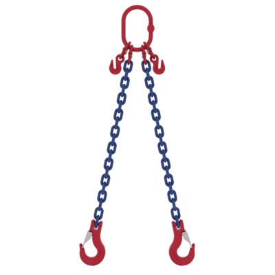 Two leg chain sling with SHC latch hooks