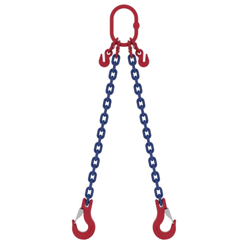 Chain Sling Powertex 2-leg with Latch Hooks, Grade 10