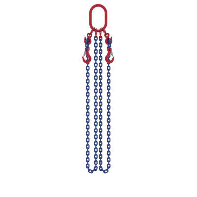 Powertex Two-Leg Chain Sling with Latch Hooks for Heavy Lifting