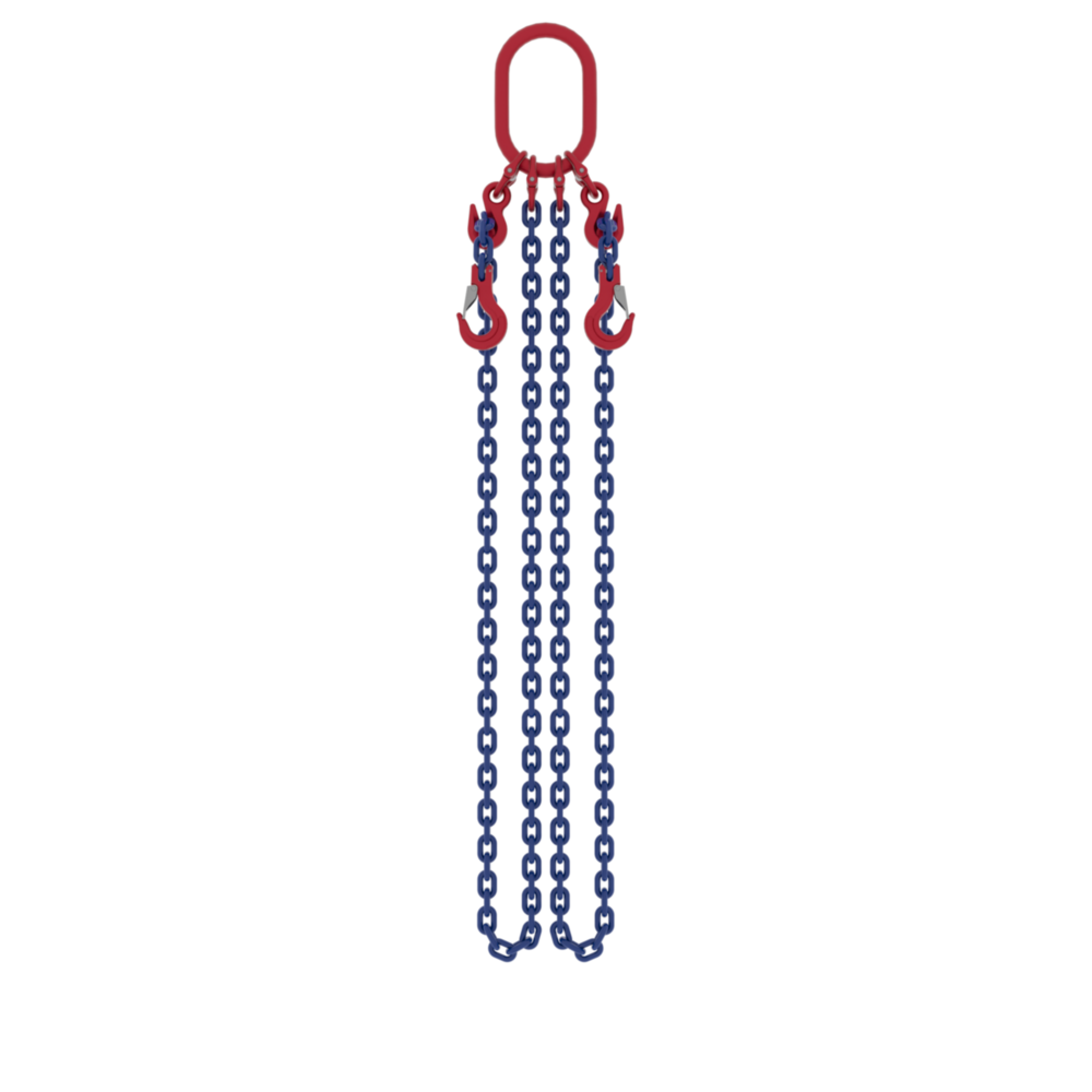 Powertex Two-Leg Chain Sling with Latch Hooks for Heavy Lifting