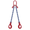 Two leg chain sling with SLC safety hooks