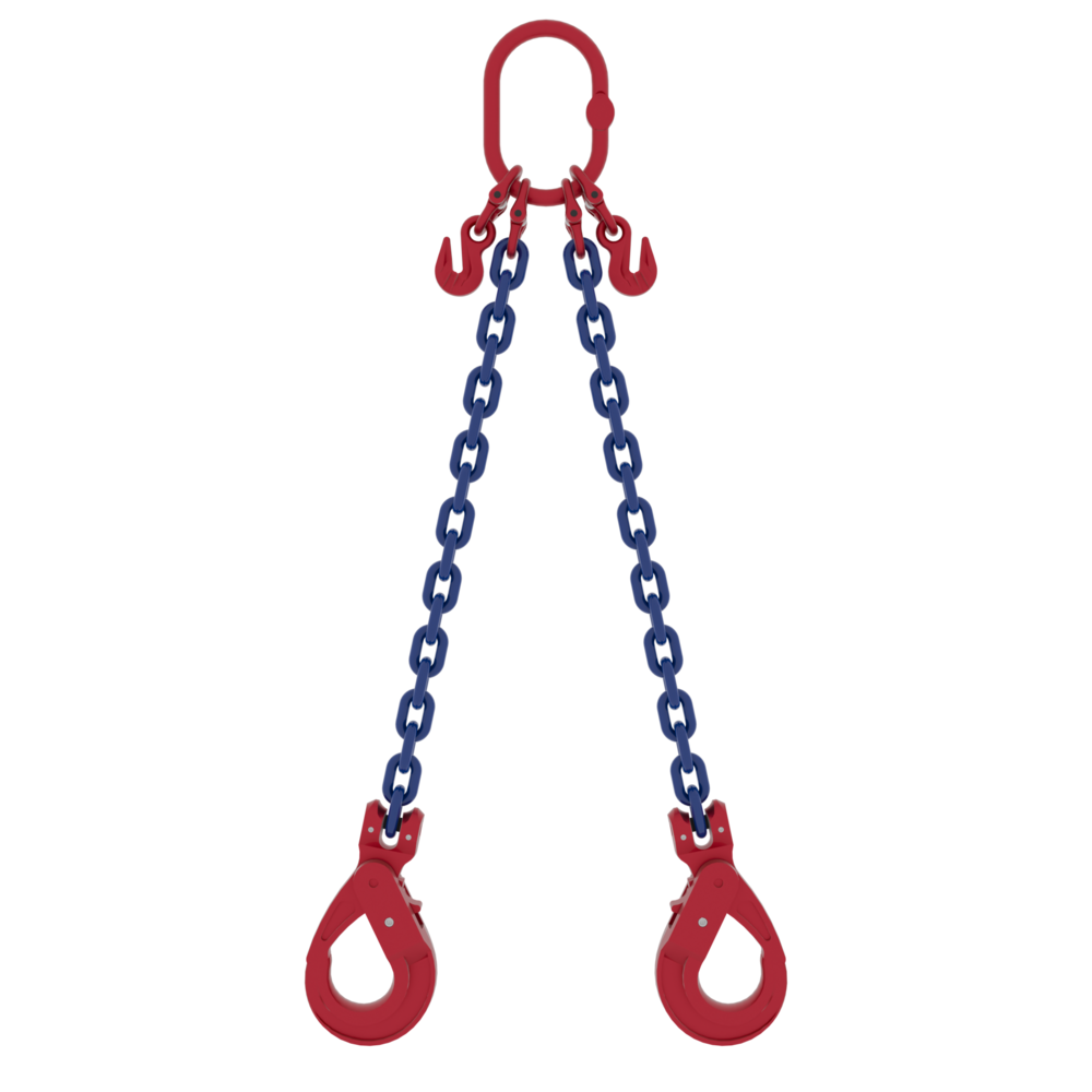 Chain Sling Powertex 2-leg with Safety Hooks, Grade 10