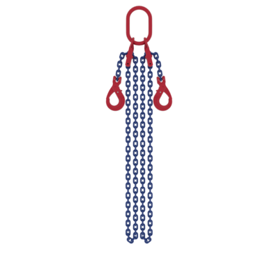 Powertex Two-Leg Chain Sling with Safety Hooks for Heavy Lifting