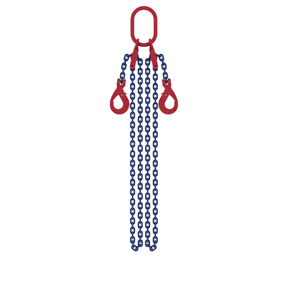 Powertex Two-Leg Chain Sling with Safety Hooks for Heavy Lifting