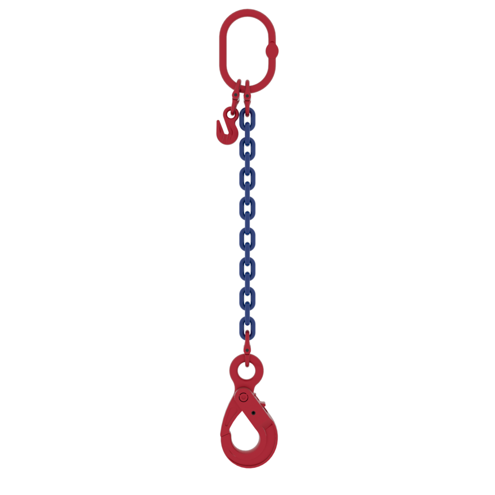 Powertex One-Leg Chain Sling with Safety Hook for Heavy Lifting