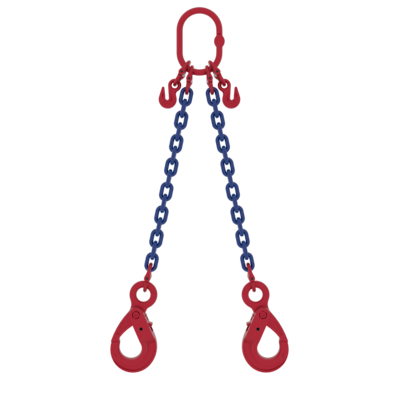 Powertex Two-Leg Chain Sling with Safety Hooks for Heavy Lifting