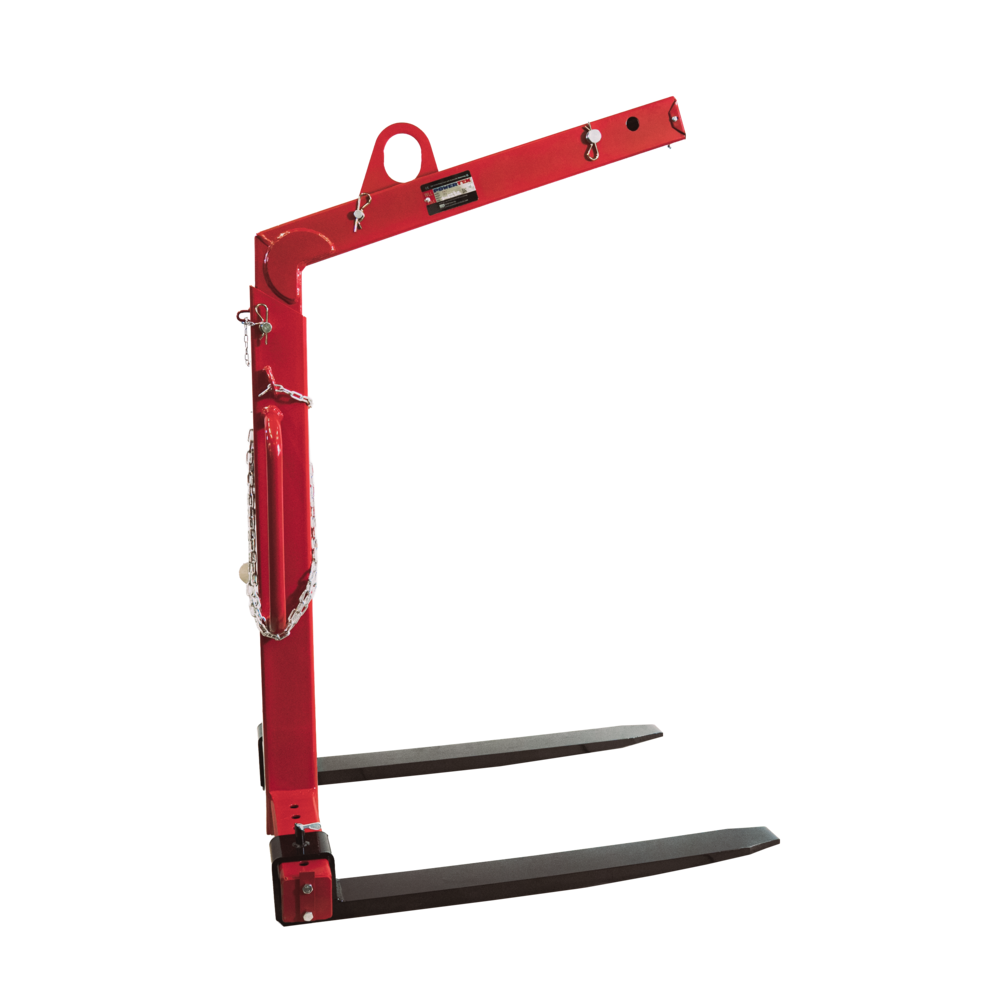 Powertex self balancing pallet fork for safe lifting use