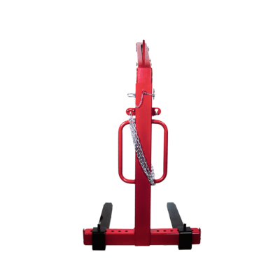 Powertex crane pallet fork with automatic balancing