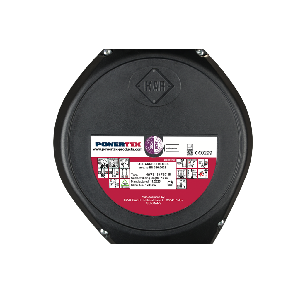 Kritimo sulaikymo blokas (su plieno lynu) – POWERTEX FBC