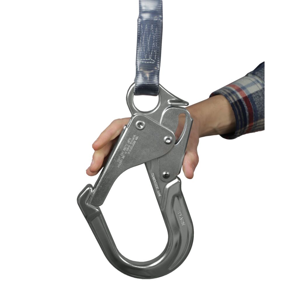 Double action scaffolding hook