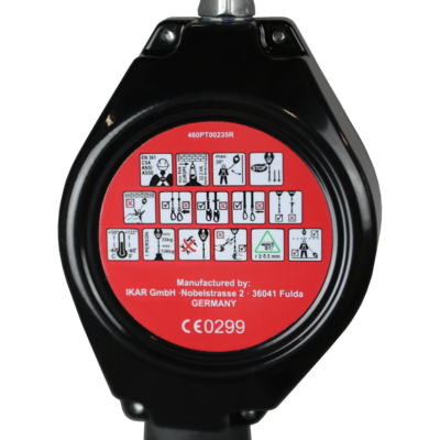 Mini kritimo sulaikymo blokas su plieniniu lynu - POWERTEX MBC25 