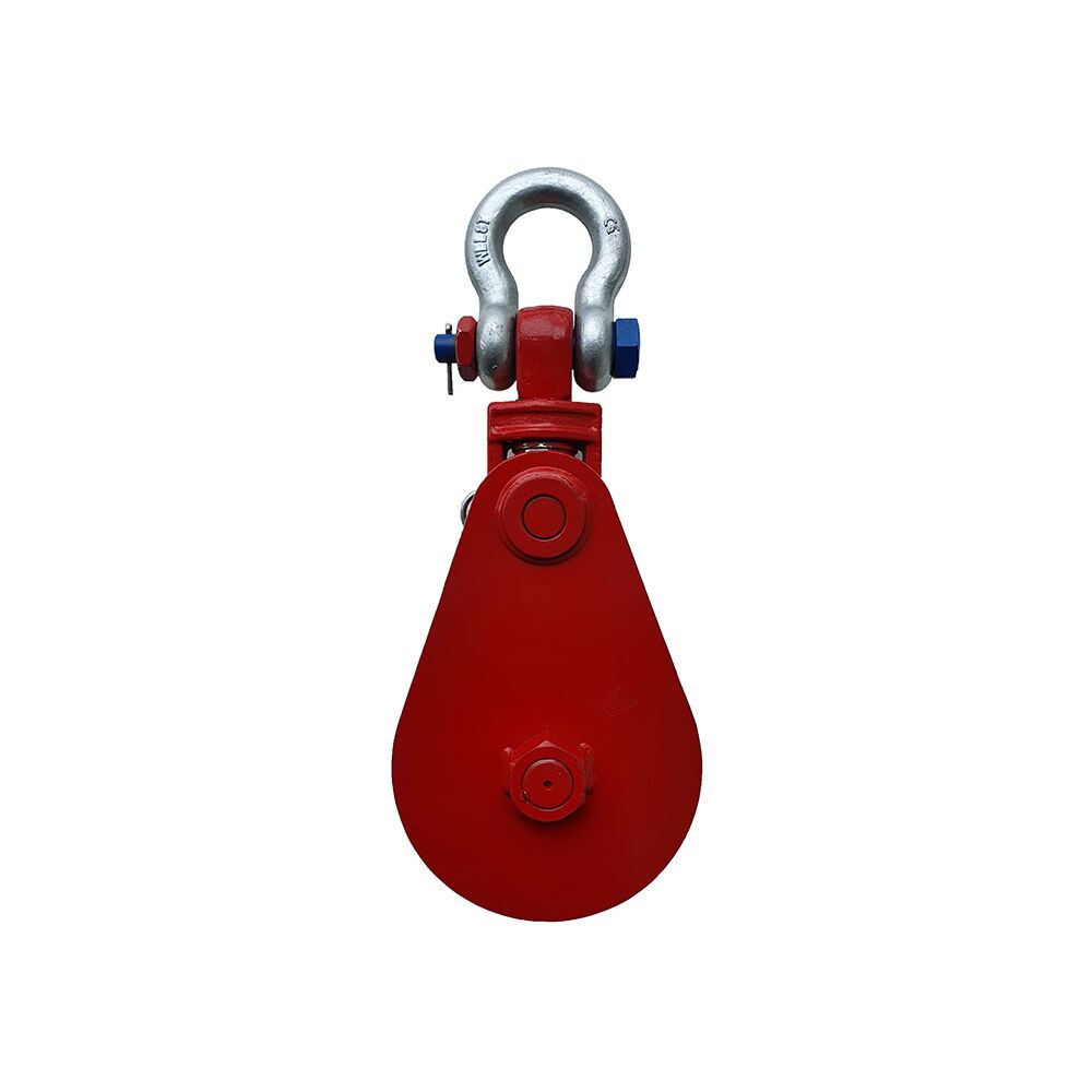 POWERTEX Snatch Block with Shackle 8t from the back