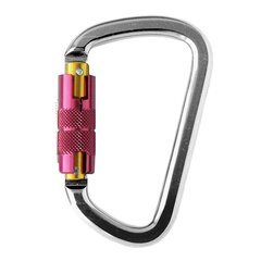 Detachable carabiner AZ 014T with twist lock gear. Weight 100 grams, 117 x 72 mm, Opening 24 mm. Carabiner AZ 014T