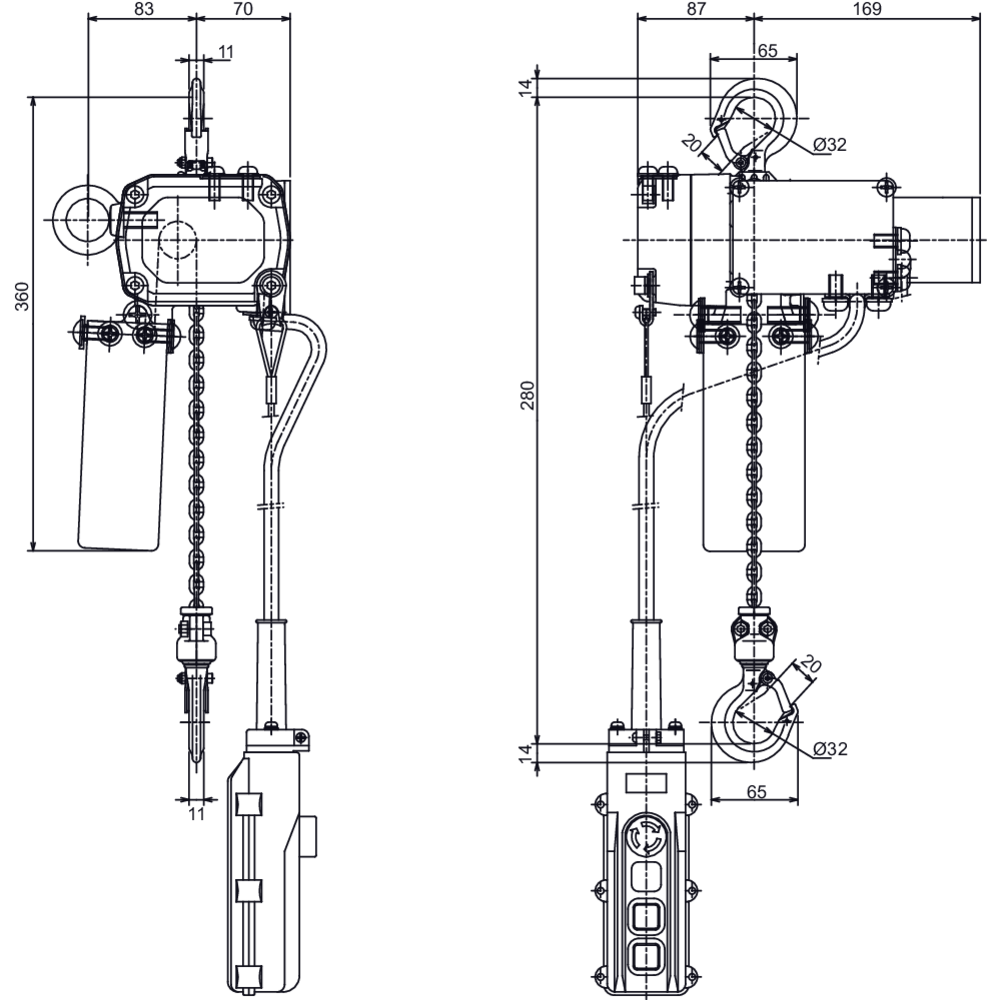 Electric Chain Hoist Elephant BETA