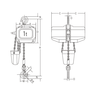 Electric Chain Hoist Elephant FBH 400 V 2 speed