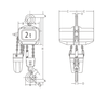 Electric Chain Hoist Elephant FBH 400 V 2 speed
