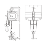 Electric Chain Hoist Elephant FBH 400 V 2 speed