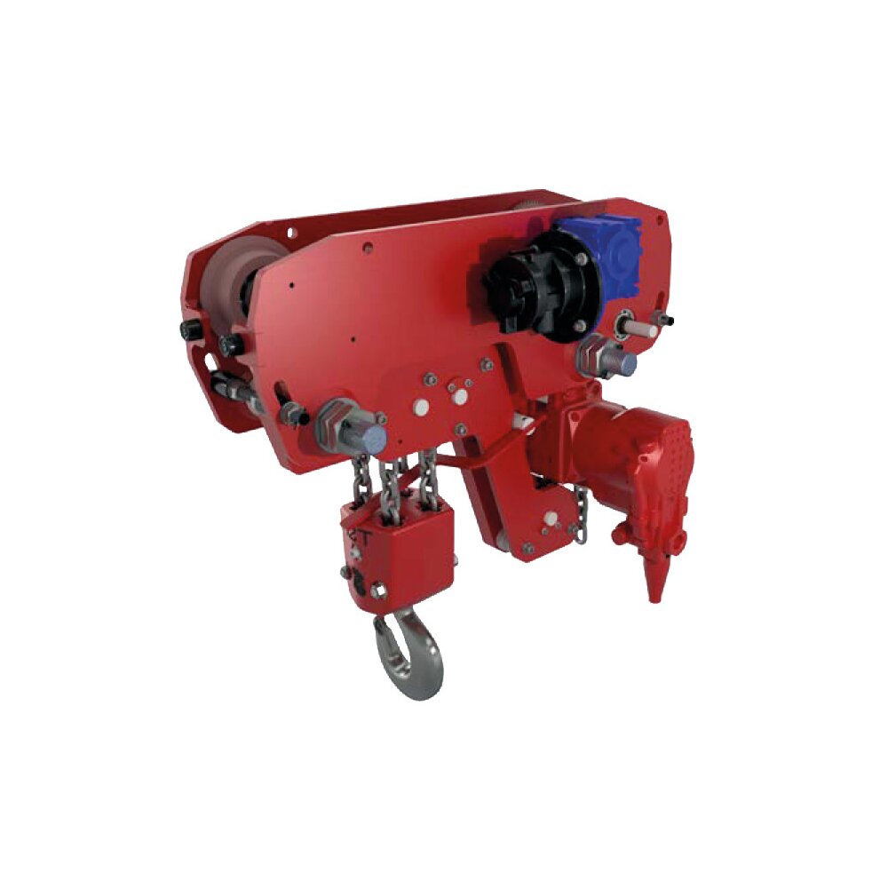 Low Headroom Air Chain Hoist Red Rooster TMH