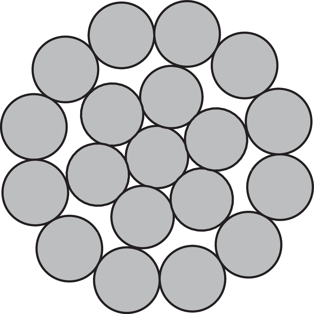 Steel wire rope - 1x19