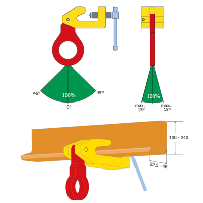 Griebtuvas su sriegiu TBS
