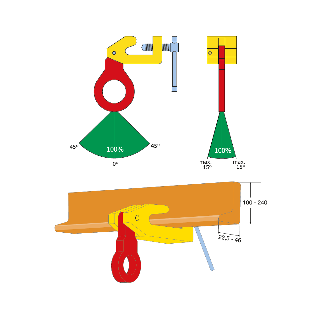 Griebtuvas su sriegiu TBS