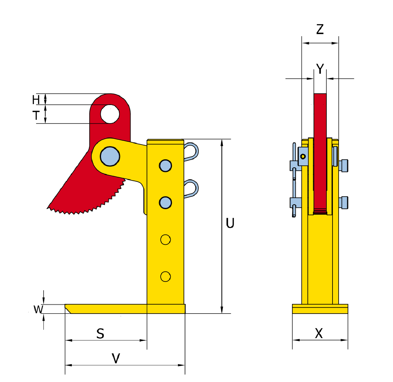 Lifting Clamp THSK drawing Lifting Clamp THSK drawing