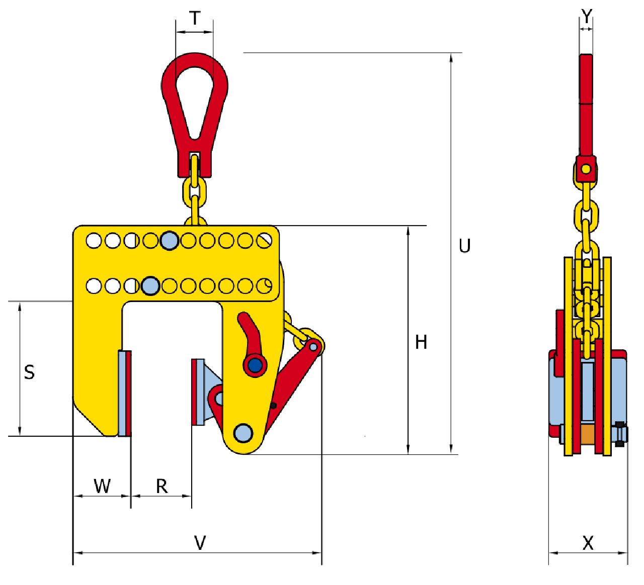Vertical Lifting Clamp TNMK drawing Vertical Lifting Clamp TNMK drawing