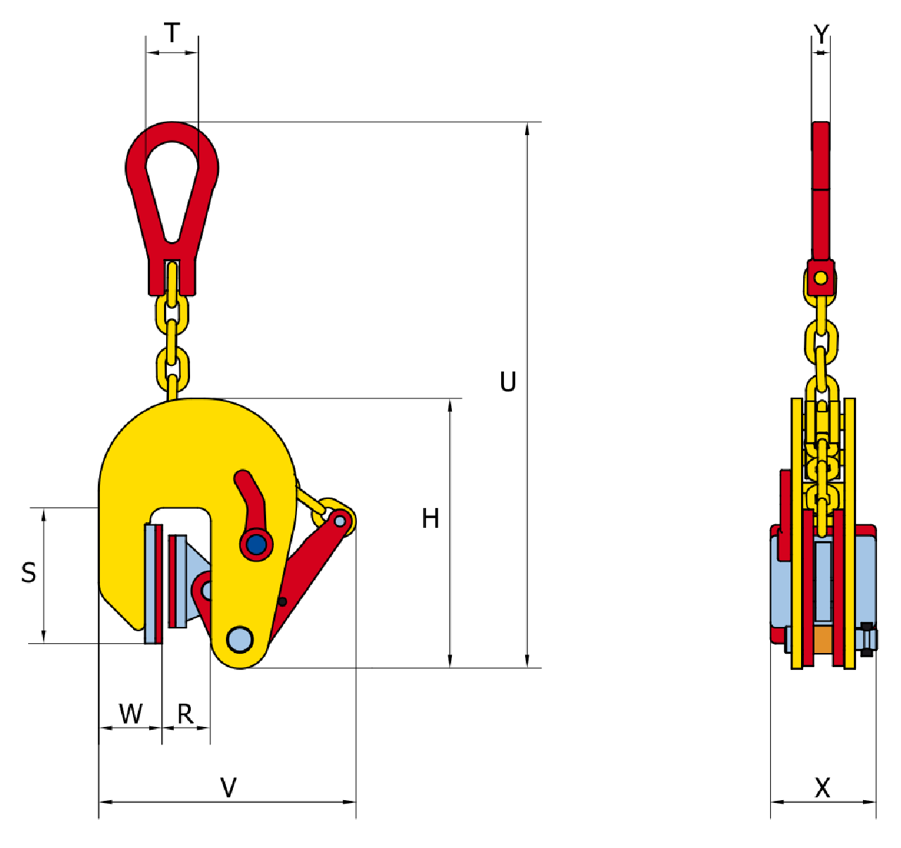 Vertical Lifting Clamp TNMK drawing Vertical Lifting Clamp TNMK drawing