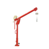 Portable Davit Crane 5PF5 with manual winch, wire  and pedestal base