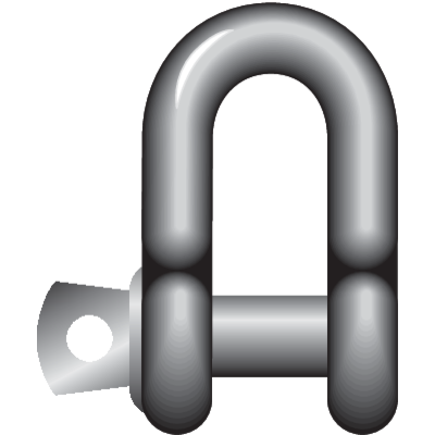 Commercial - Dee Shackle with screw collar pin
